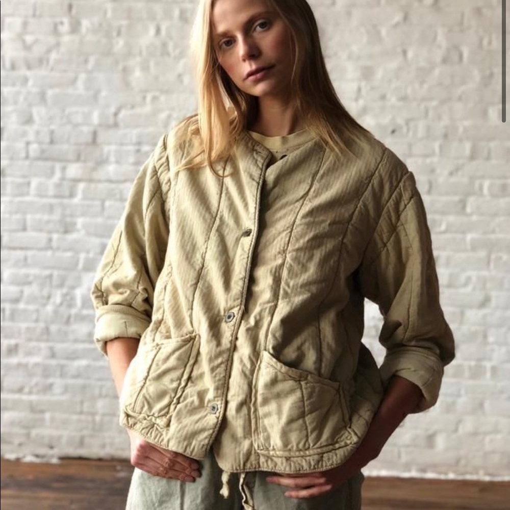 Vintage military quilted coat liner